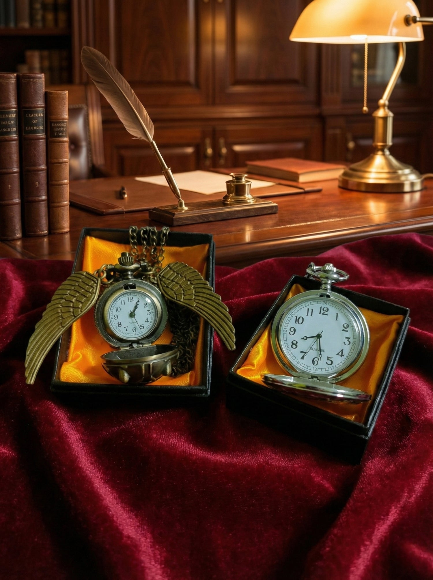 Vintage Metal Pocket Watch, Open View