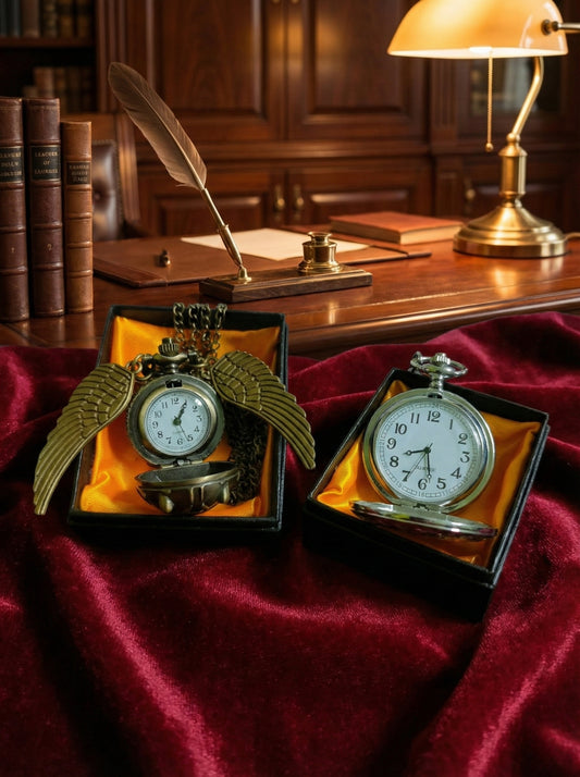 Vintage Metal Pocket Watch, Open View