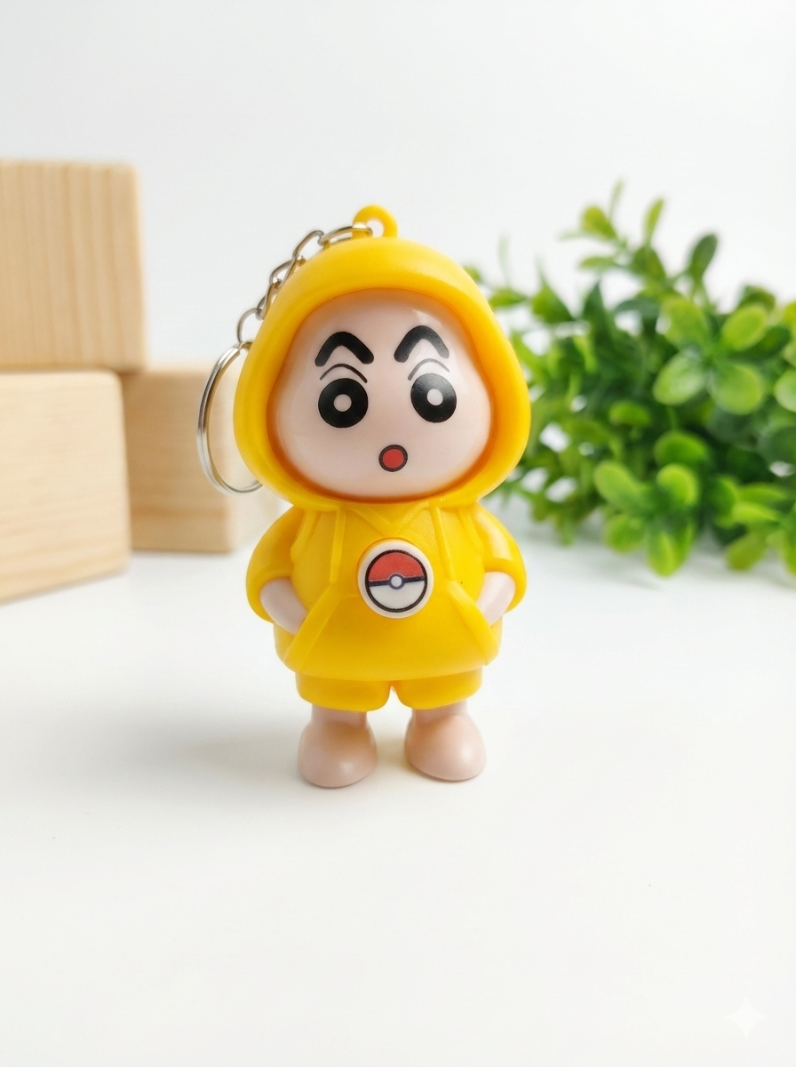 Fun Face Changing Keychain, Shin-Chan Front View