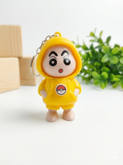 Fun Face Changing Keychain, Shin-Chan Front View