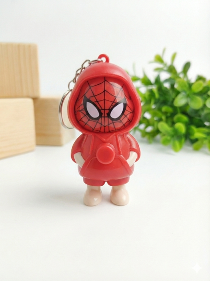 Fun Face Changing Keychain, Spider-Man Front View