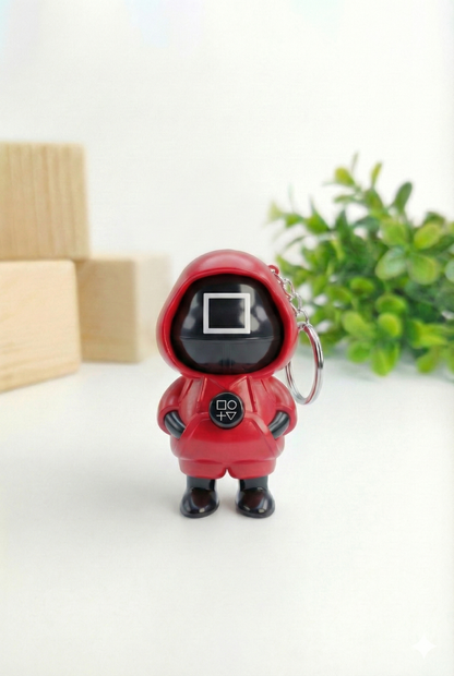 Fun Face Changing Keychain, Squid-Game Front View